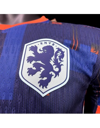 Netherlands Away Jerseys 2024 Player Version