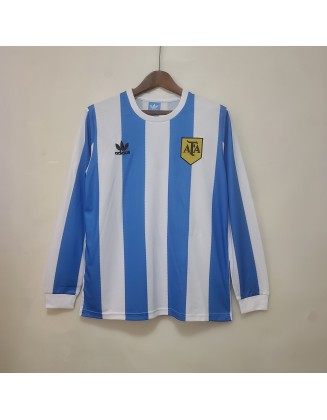 Argentina Home Jerseys 1978 Retro long sleeve