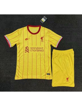 Liverpool Second Away Shirt 2021-2022 For Kids