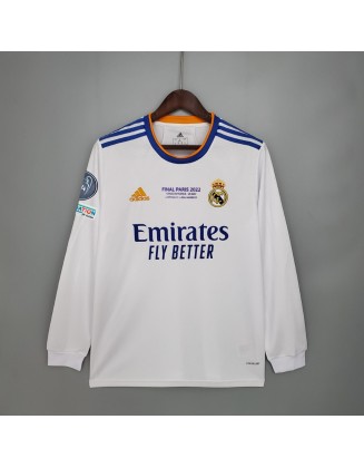 Real Madrid Final Version Jersey 2021/2022 long sleeve
