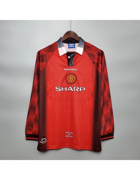 Manchester United Jersey 1996 Retro Long Sleeve