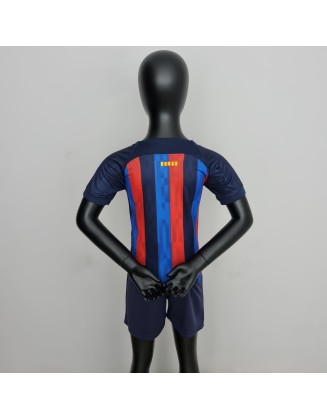 Barcelone Home Football Jersey For Kids 22/23